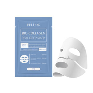 Mascarilla de colágeno EELHOE: Hidrata y humecta la piel del rostro con una mascarilla de colágeno hidratante y translúcida.