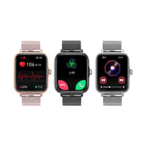 ️correa de acero reloj  Android , inteligente monitoreo de frecuencia cardíaca llamada Bluetooth reloj multifunción.  reloj ️ inteligente - Image 2