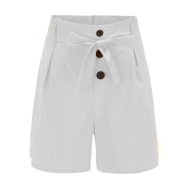 venta caliente pantalones cortos para mujer slim fit moda sexy cintura alta cinturón pantalones cortos de playa. - Image 4