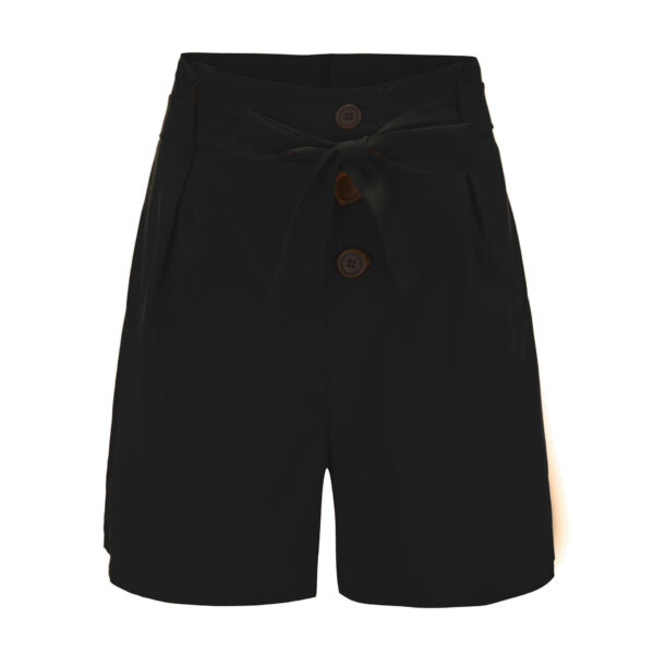 venta caliente pantalones cortos para mujer slim fit moda sexy cintura alta cinturón pantalones cortos de playa. - Image 3