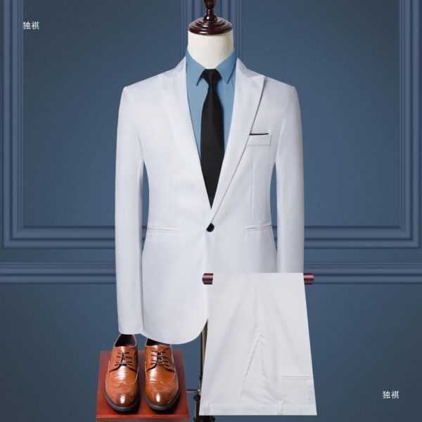 Traje formal, versión coreana, de traje, casual para  negocios, fiestas , formal profesional, padrinos de boda, - Image 3