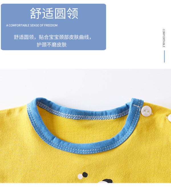 Trajes de manga corta para niños de verano Ropa de verano para niñas Camisetas para niños Ropa de bebé Conjunto de pantalones cortos coreanos para niños - Image 3