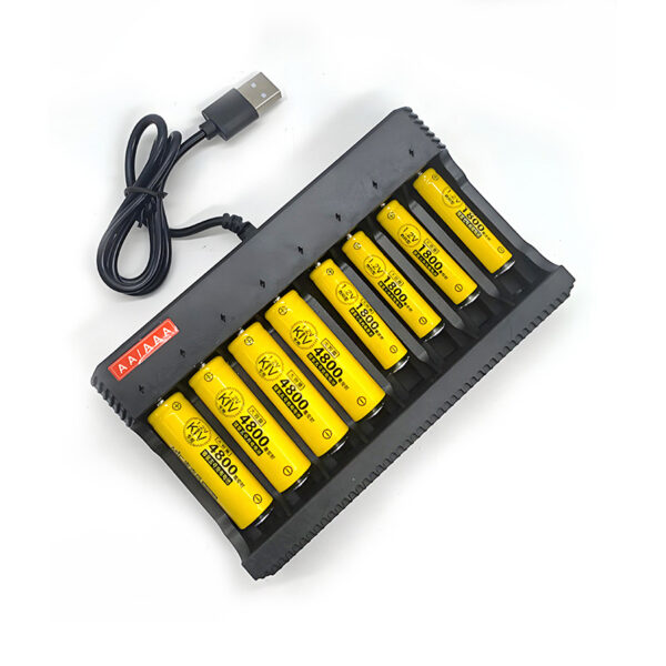 Batería Recargable Número 5 AA Capacidad para  Juguetes y Control Remoto. Cargador Universal Set AA 5 Recargable y Número 7 AAA - Image 5