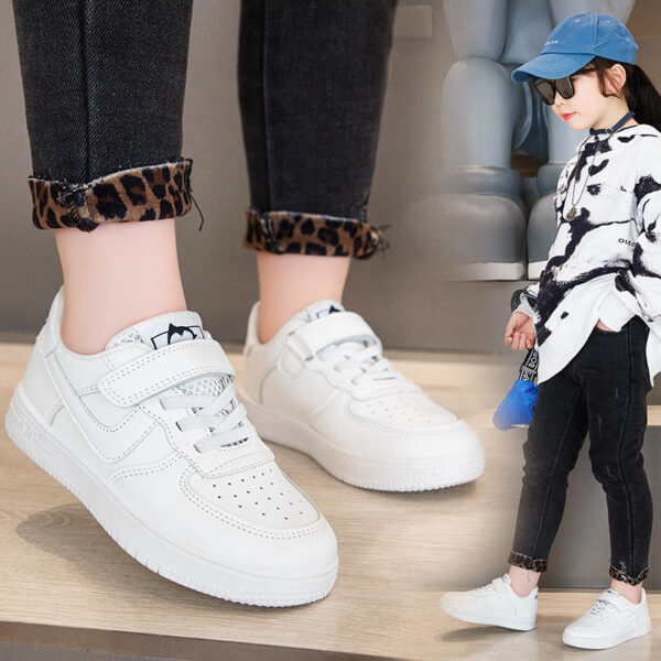 2025 zapatos para niños y niñas, Zapatillas de deporte grandes, medianas y para niños pequeños zapatos de escuela primaria, zapatos de suela blanda y suela gruesa. - Image 2