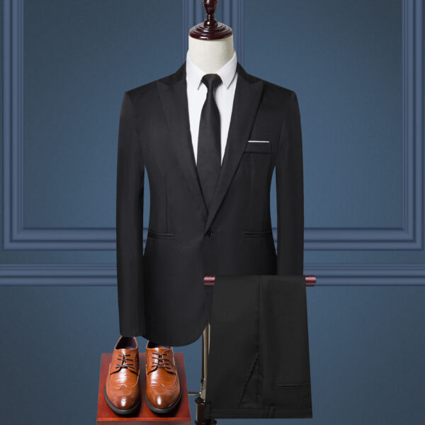 Traje formal, versión coreana, de traje, casual para  negocios, fiestas , formal profesional, padrinos de boda, - Image 4