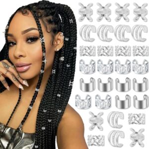 50 piezas de anillos de pelo trenzados , Cabello roto europeo y americano. UNISEX