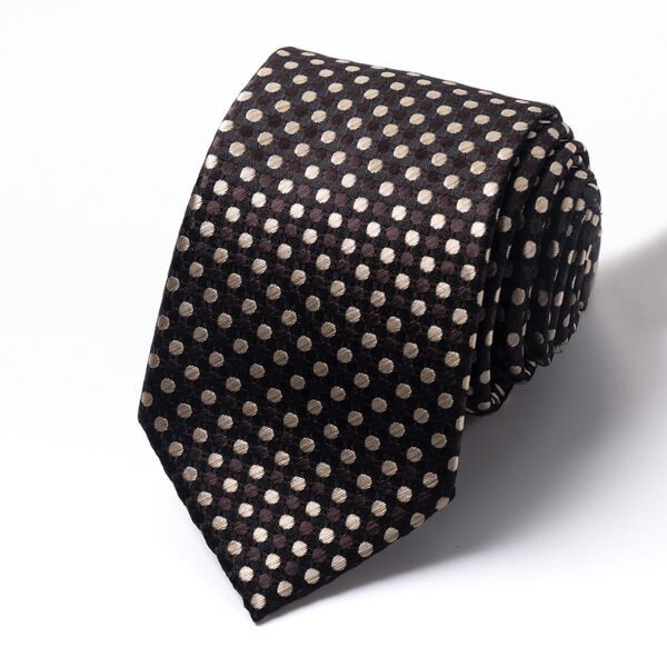 Corbata formal de negocios  de seda de poliésterpara  novio ,boda , lucir formal y elegante. - Image 4