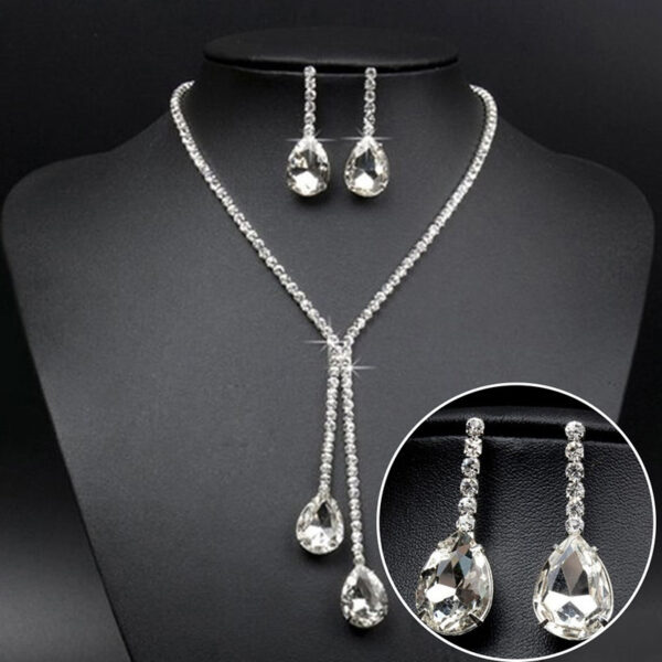 3PCS/Set, joyeria para bodas y ocaciones Sets Simple Luxury Full . - Image 4
