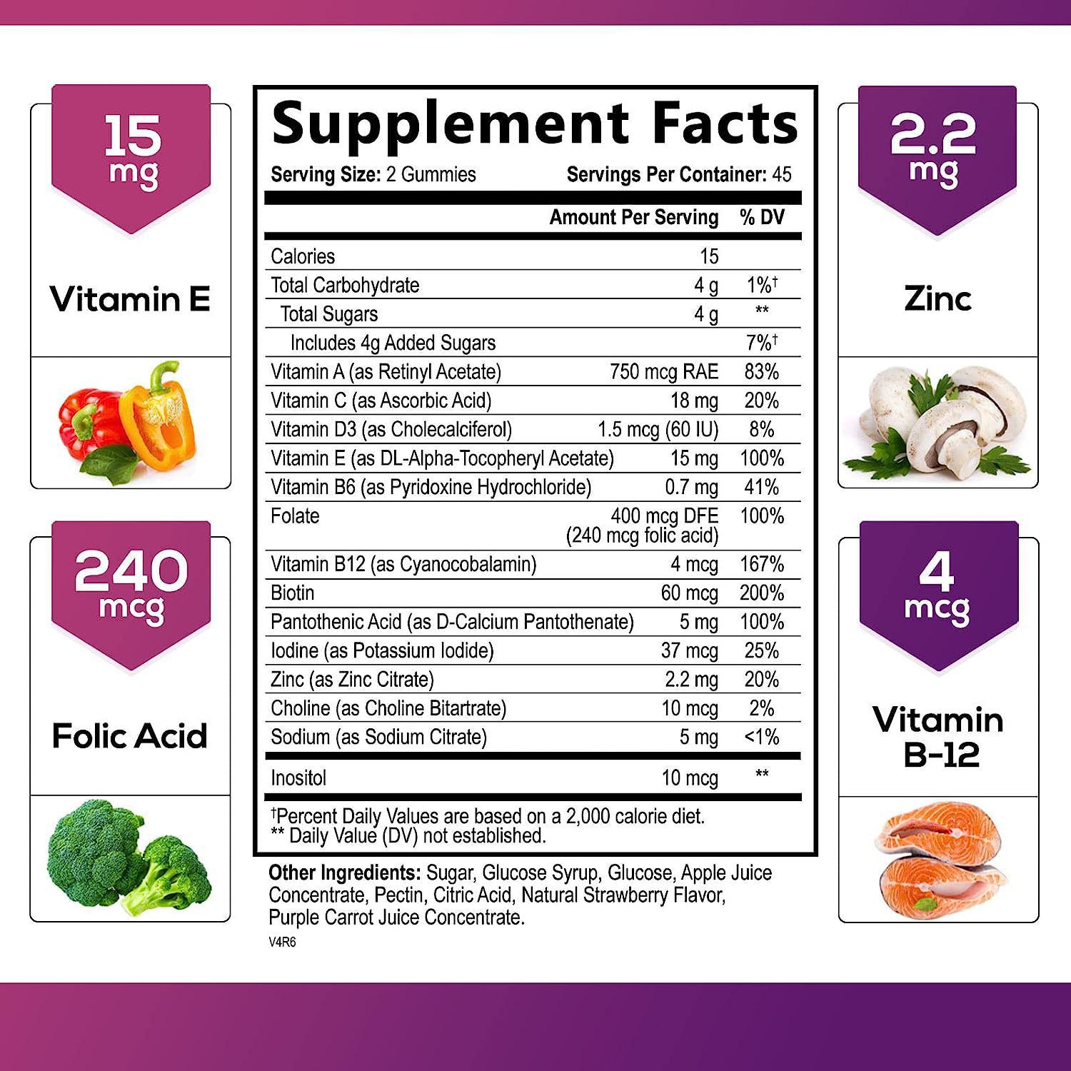 hot multivitamin gummies Multi vitamin Fudge men's and women's factory processing custom 90 gummies - Image 2