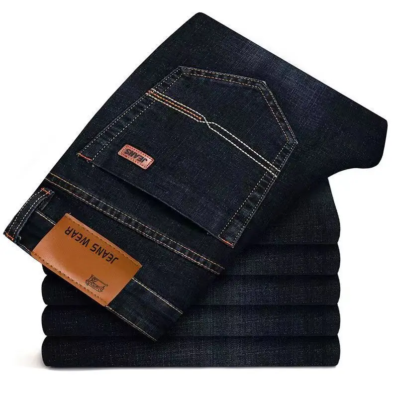 2026 pantalones vaqueros de negocios de moda, estilo clásico casual elástico pantalones vaqueros de mezclilla. - Image 2