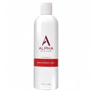 【100% Auténtico de EE. UU.】Loción Corporal Renovadora Alpha Skin Care, 12% de Ácido Alfa Hidroxiácido (AHA), 12 Oz. / 340 gramos