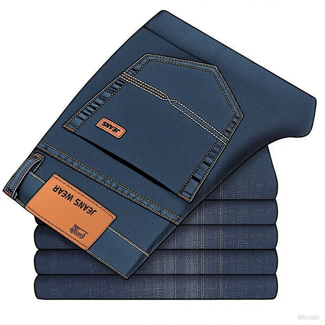 2026 pantalones vaqueros de negocios de moda, estilo clásico casual elástico pantalones vaqueros de mezclilla. - Image 5