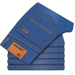 2026 pantalones vaqueros de negocios de moda, estilo clĂ¡sico casual elĂ¡stico pantalones vaqueros de mezclilla.